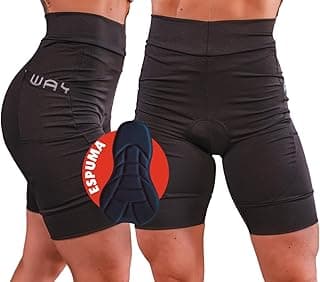 Genérico Bermuda de Ciclismo Feminina Com Forro em Espuma Short Alta Densidade