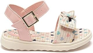 Sandalia Infantil Menina Tininha Casual Estampa Coração