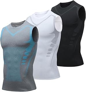 Generic Regata masculina de compressão esportiva – Camisa de ginástica sem mangas para corrida e treinamento de basquete