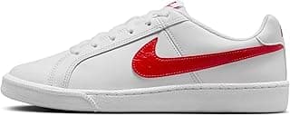 Tênis fitness feminino Nike branco com detalhe vermelho