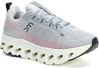 Tênis feminino DM cinza e rosa para corridas e academia