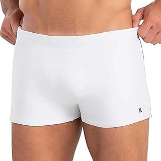 Sunga Boxer Mash Masculina Cordão Ajustável Natação Praia UV 50+ Lisa