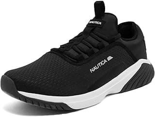 Nautica Tênis masculino – Sapatos casuais elegantes e confortáveis para caminhadas e corridas elegantes | Calçado atlético com cadarço - Manalapin