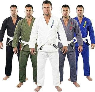 POZTEV Quimonos Brazilian Jiu Jitsu Gi para homens e mulheres BJJ Gi Grappling Kimonos tecido leve pré-encolhido uniforme de artes marciais