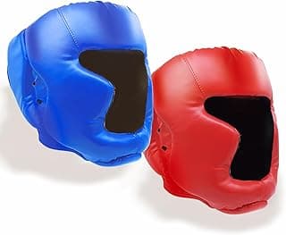 Pacote com 2 equipamentos de boxe para Taekwondo, Sparring, MMA, Muay Thai - Equipamento de proteção de capacete de segurança para homens e mulheres iniciantes