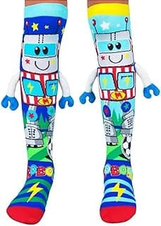 Genérico Meia Divertida 3D Infantil – Conforto, Estilo e Muita Diversão nos Pezinhos Robô