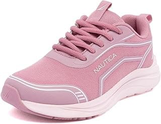 Nautica Tênis de corrida atlético infantil para meninas jovens – sem cadarço – criança pequena/criança grande