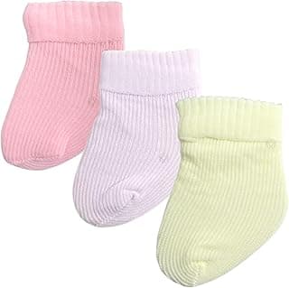 Genérico Kit 12 Pares Meias para Bebê Recém-Nascido 0 a 10 Meses Macias Respiráveis Toque Suave Poliamida Conforto Diário Saída de Maternidade Unissex Sortidas Menino Menina Sem Apertar