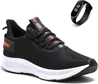 DM DAMANDO Tenis Masculino Academia Corrida Treino Esportivo Caminhada Confortavel e Leve + Relógio Digital