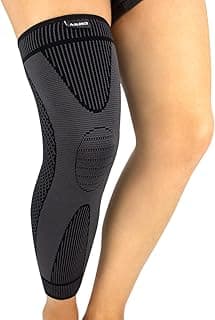 Joelheira de Compressão LongBrace Alasca para corrida, musculação, futebol e ciclismo