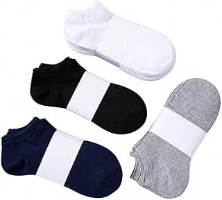 Genérico Kit 3 Pares Meias Soquete Masculina Feminina Cano Curto | Preto, Branco e Cinza | Não Escorrega | Conforto para o Dia a Todo | Tamanho 35-40