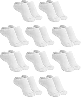 Kit 10 Pares de Meia Soquete Invisível Cano Curto Algodão Respirável Mash