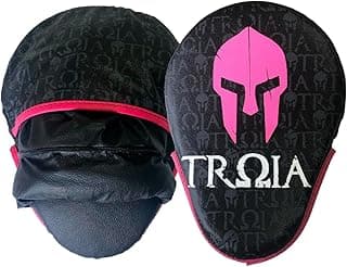 Par de Manopla De Foco Aparador de Soco Alvo de Mão Boxe Muay Thai Equipamento Luta Original Troia Sport Profight