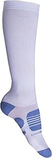 Genérico Meia de Compressão Cano Longo Esportiva Longa com Ventilação Corrida Treino CrossFit Bike Pés Panturilha Secos e Sem Odor Anti Bolha Conforto e Performance Masculina Tam 39 a 43