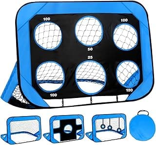 Rede De Futebol Para Infantil Portátil, Gol Dobrável 4 em 1, Design Multifuncional, Leve e Resistente, Ideal para Crianças em Casa, Parque e Praia