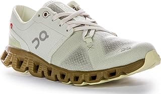 Tênis On Cloud X 3 Feminino branco com sola marrom