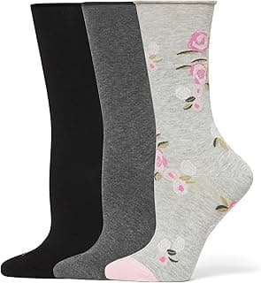 HUE Meias jeans femininas (pacote com 3)