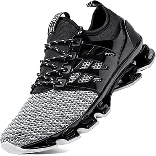 SKDOIUL Tênis de corrida esportivo masculino de malha respirável para trilhas, tênis fashion, 8066-grey, 8