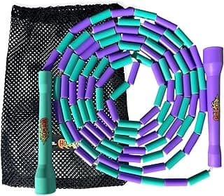 Corda Pular Segmentada Crossover Beaded Rope Freestyle Ajustável Boreal