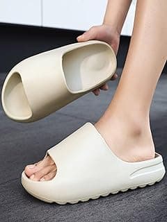 Generic Sandálias masculinas trançadas de verão plus size – Chinelos modernos de dedo simples para praia, chinelos de fio dental de tecido casual para pés largos
