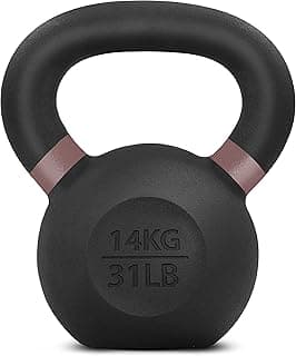 Yes4All Kettlebells revestidos com pó – 4, 6, 8, 10, 12, 14, 16, 20, 24, 32, 40kg