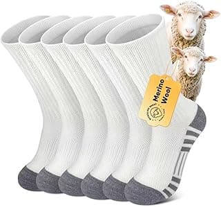 XINDUHUI Meias de lã Merino para caminhadas masculinas e femininas, meias térmicas acolchoadas de inverno para trabalho ao ar livre, 3 pares