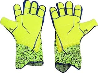 banapoy Luvas Goleiro de Futebol, Luvas Profissionais de Goleiro Látex Com Tachas de Borracha e Malha Respirável para Maior Proteção e Conforto Dos Dedos,