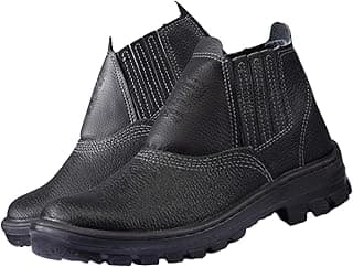 Botina Bota Calçado EPI Monodensidade com Bico PVC - Sapato de Segurança para Trabalho Profissional (36)