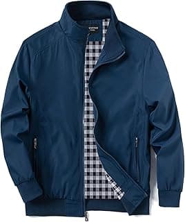 URBANFIND Jaqueta esportiva masculina, leve, corta-vento para atividades ao ar livre