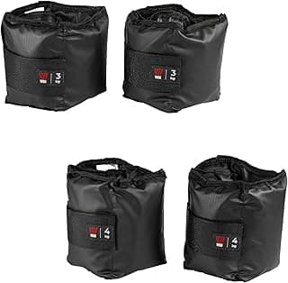 Kit Par Caneleiras Peso 3kg + 4kg Tornozeleira de Peso Treine em Casa Academia Pilates Fisioterapia Treino Funcional Crossfit