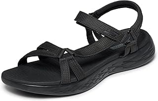 Sandália esportiva Skechers Em movimento 600 - Brilho feminino