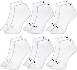 Kit 6 Pares Meia Puma Sapatilha Esportiva Cano Curto Feminina Adulto