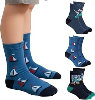 Kit 3 Meia INFANTIL Cano Alto Confortável Respirável Menino Selene