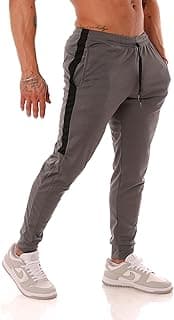 MaxFit Calça Esportiva Masculina DryFit Poliéster Com Faixa Lateral