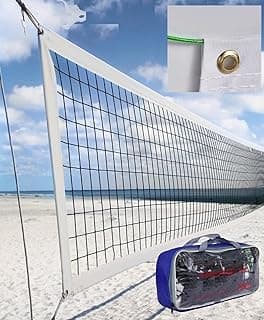 CVT Rede De Vôlei Profissional Resistente Ao Ar Livre Com Cabo De Aço Para Aeronaves 32X3Ft Villeyball Tamanho Oficial Melhor Rede De Vôlei De Voleybol Rede De Bola De Vôlei Para Serviço Pesado Redes
