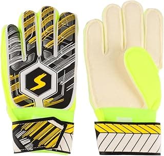 banapoy Luvas de Goleiro, Luvas de Goleiro de Futebol Profissional Com Palma Látex 3Mm para Antiderrapante e Aderência Aprimorada, Tecido