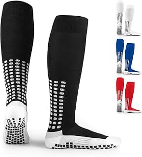 LUX Sports Meias antiderrapantes de futebol LUX V2 para homens/meninos/jovens com tecnologia GripArray™ antiderrapante