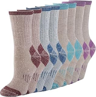 NEVSNEV Meias femininas 70% lã merino – Almofada térmica para caminhadas ao ar livre