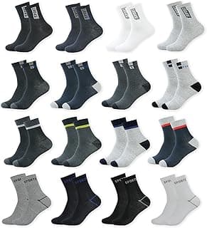 URBAN HAD Kit 12 Pares Meia masculina Adulto Longo sporte