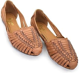 Macarena Collection Sandálias femininas de couro para mulheres | Sandálias mexicanas feitas à mão Huarache | Sandálias femininas confortáveis e elegantes 2167