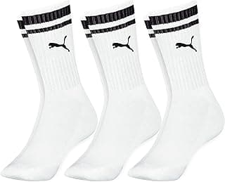 Kit 3 Pares Meia Cano Alto Puma Longo Esportiva Sola Atoalhada Algodão Masculino