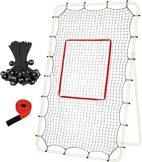 Rede de Ressalto para Voleibol | Treinador de Malha Ajustável 3,8 cm,Rede de Ressalto para Voleibol Ajustável a Estruturas de 22,56 m com 28 Cordas Elásticas - para Crianças Adultos