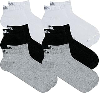 Mash Kit 6 Pares Meia Cano Curto Algodão Sapatilha Esportiva Active Unissex