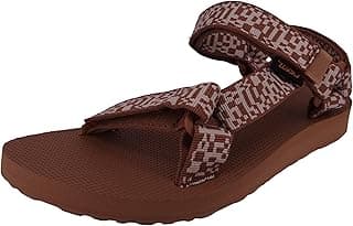 Teva Sandálias universais originais Radio Tigers Eye Brown com estampa vegana