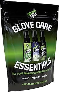 Gloveglu Luvas de cuidado essencial lavagem fresca spray para goleiro luvas de futebol futebol jovem adulto luva de reforço de aderência de goleiro cola 3 x 50 ml