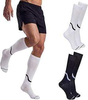 Kit 2 Pares Meia de Corrida Poliamida Trifil Cano 3/4 Academia Esportiva