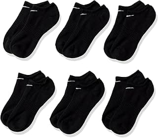 Meias Almofada unissex Nike Everyday com 6 pares de pulseiras invisíveis, NIKE, Masculino