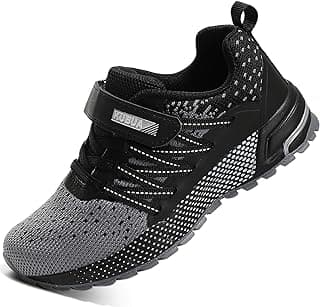 KUBUA Tênis infantil para meninos e meninas, tênis de corrida, leve, respirável, esportivo, atlético