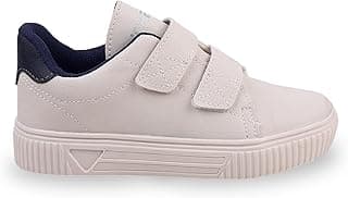Tênis infantil branco e azul com velcro