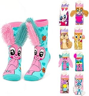 Genérico 1 Par Meia Menino ou Menina Infantil Divertidas Cano Alto Confortáveis, Meia Maluca Para Crianças, Inverno, Escola - Cores Aleatórias Conforme Disponíbilidade